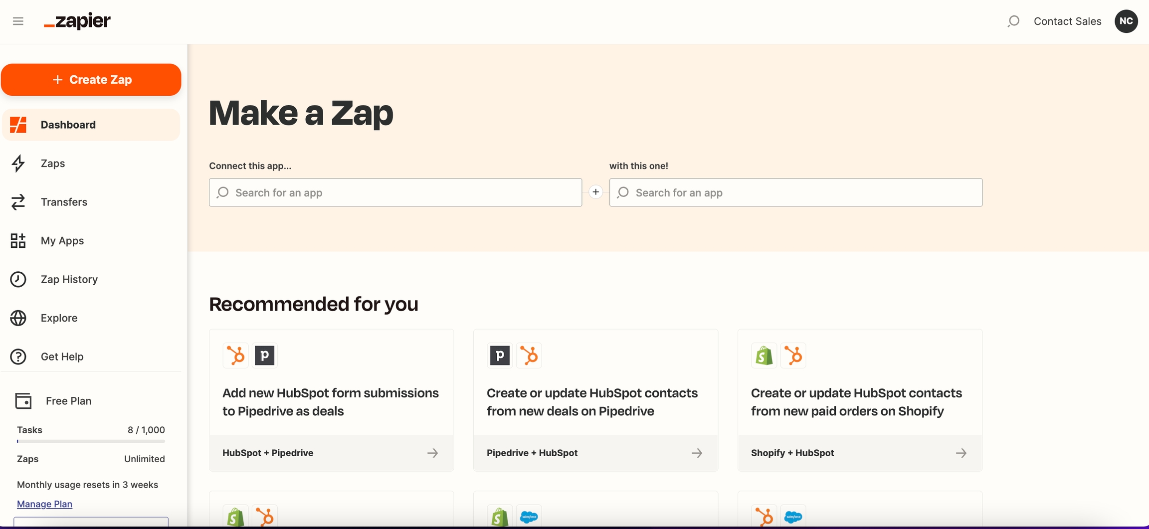 Create a Zap
