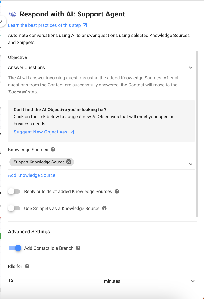 Respond with AI: Support Agent