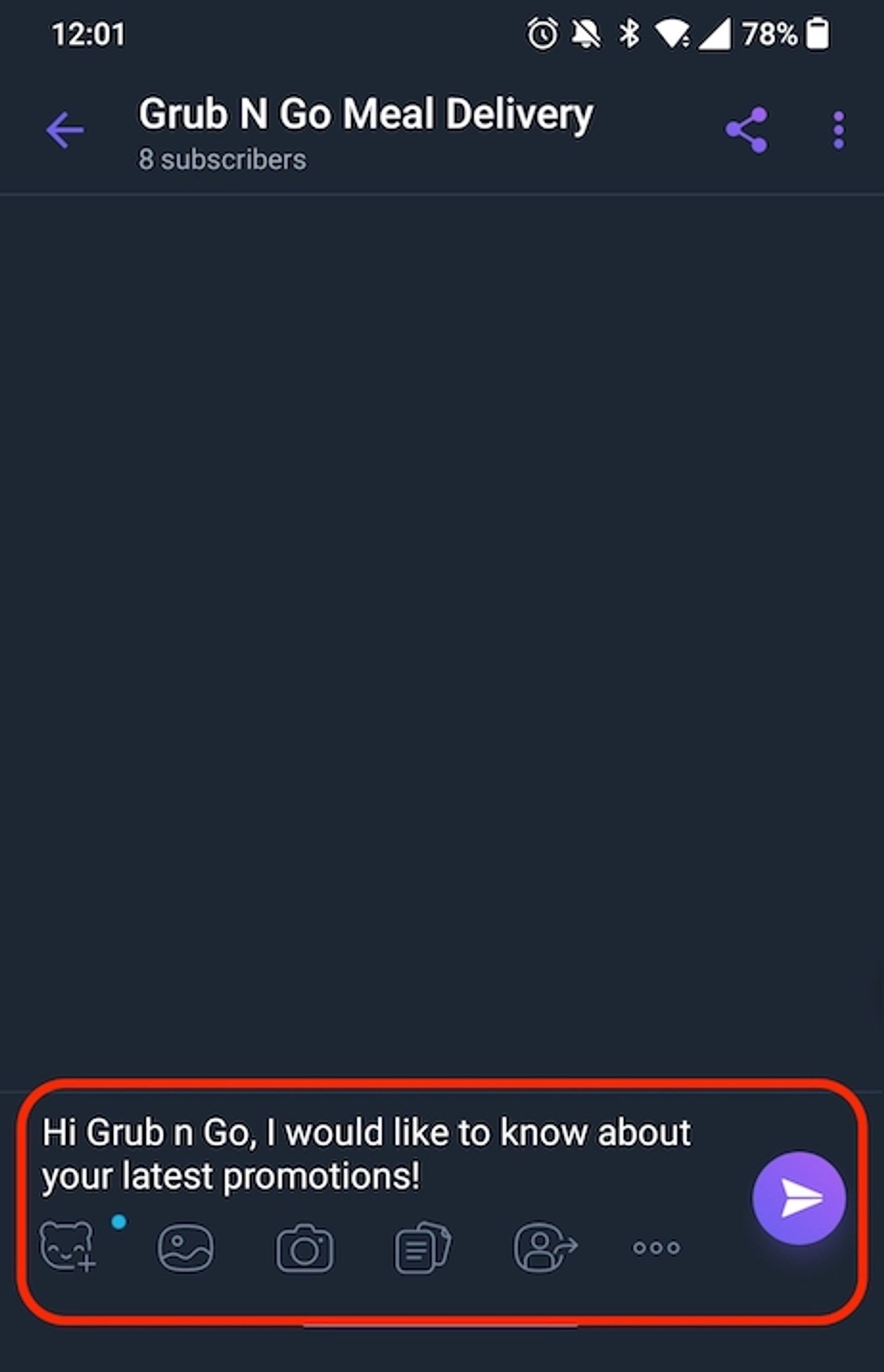 Viber Overview-prefilled text
