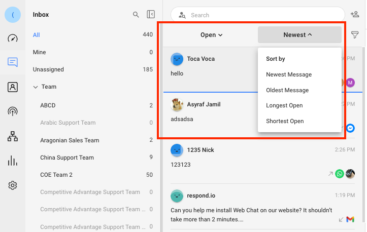 Speed up conversation